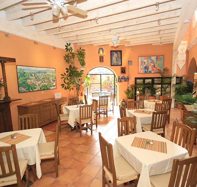 Restaurante - Hotel Villa Mirasol en San Miguel de Allende Guanajuato
